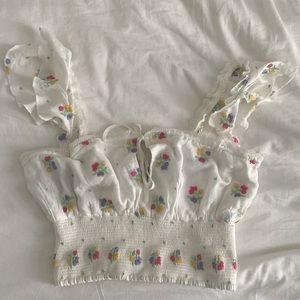 MAJORELLE Flower Blouse (Size S/M)